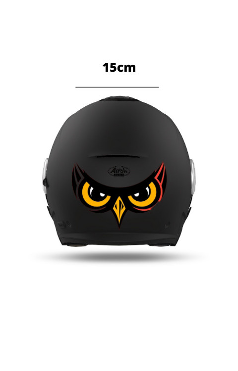 Owl Sticker For Helmet | Helmet Owl  Sticker
